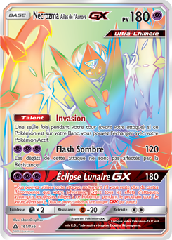 Carte Pokémon Necrozma Ailes de l'Aurore GX 161/156 de la série Ultra Prisme en vente au meilleur prix