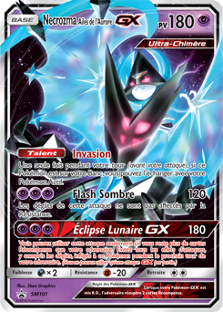 Carte Pokémon Promo Necrozma Ailes de l'Aurore GX SM101 de la série Promos Soleil et Lune