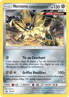 Carte Pokémon Promo Necrozma Crinière du Couchant SM124 de la série Promos Soleil et Lune