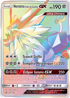 Carte Pokémon Necrozma Crinière du Couchant GX 163/156 de la série Ultra Prisme en vente au meilleur prix