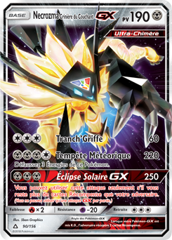 Carte Pokémon Necrozma Crinière du Couchant GX 90/156 de la série Ultra Prisme en vente au meilleur prix