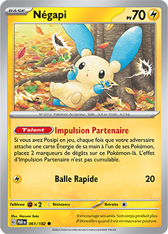 Carte Pokémon Négapi 61/182 de la série Faille Paradoxe en vente au meilleur prix
