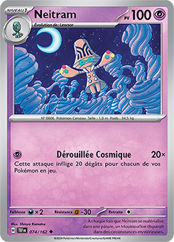 Carte Pokémon Neitram 74/162 de la série Forces Temporelles en vente au meilleur prix