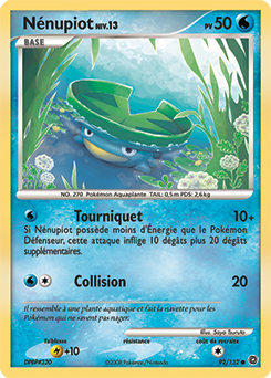 Carte Pokémon Nénupiot 92/132 de la série Merveilles Secrètes en vente au meilleur prix