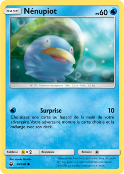 Carte Pokémon Commune Nénupiot 36/168 de la série Tempête Céleste