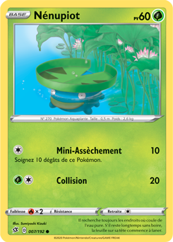 Carte Pokémon Nénupiot 7/192 de la série Clash des Rebelles en vente au meilleur prix