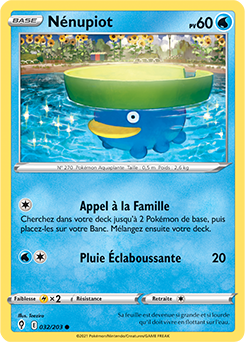 Carte Pokémon Communes Nenupiot 32/203 de la série Évolution Céleste