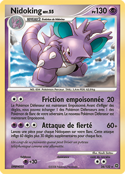 Carte Pokémon Nidoking 34/132 de la série Merveilles Secrètes en vente au meilleur prix