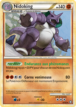 Carte Pokémon Nidoking 6/102 de la série Triomphe en vente au meilleur prix