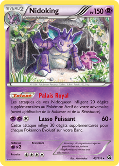 Carte Pokémon Nidoking 45/114 de la série Offensive Vapeur en vente au meilleur prix