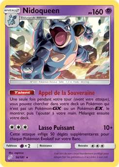 Carte Pokémon Nidoqueen 56/181 de la série Duo de Choc en vente au meilleur prix