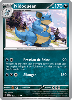 Carte Pokémon Nidoqueen 31/165 de la série 151 en vente au meilleur prix