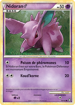 Carte Pokémon Nidoran 70/102 de la série Triomphe en vente au meilleur prix