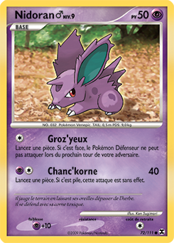 Carte Pokémon Nidoran 72/111 de la série Rivaux Émergents en vente au meilleur prix