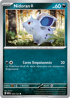 Carte Pokémon Nidoran ? 29/165 de la série 151 en vente au meilleur prix