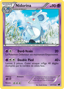 Carte Pokémon Nidorina 41/116 de la série Glaciation Plasma en vente au meilleur prix