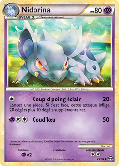 Carte Pokémon Nidorina 45/102 de la série Triomphe en vente au meilleur prix