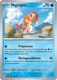 Carte Pokémon Nigirigon 062/198 de la série Écarlate et Violet en vente au meilleur prix