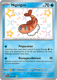 Carte Pokémon Nigirigon 127/91 de la série Destinées de Paldea en vente au meilleur prix