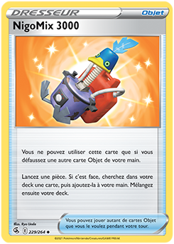 Carte Pokémon Peu commune NigoMix 3000 229/264 de la série Poing de Fusion