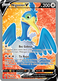 Carte Pokémon Nigosier V 198/202 de la série Épée et Bouclier en vente au meilleur prix