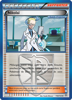 Carte Pokémon Peu commune Nikolaï 118/135 de la série Tempête Plasma