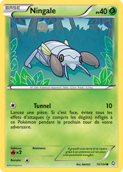 Carte Pokémon Commune Ningale 10/124 de la série Dragons Éxaltés