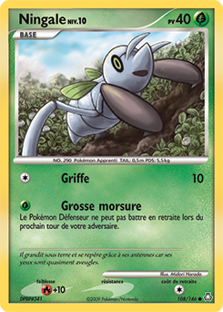 Carte Pokémon Ningale 108/146 de la série Eveil des Légendes en vente au meilleur prix