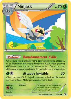 Carte Pokémon Ninjask 10/108 de la série Ciel Rugissant en vente au meilleur prix