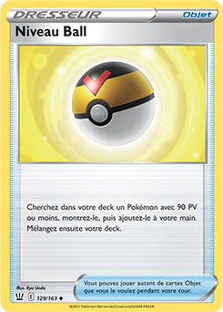 Carte Pokémon Niveau Ball 129/163 de la série Styles de Combat en vente au meilleur prix