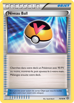 Carte Pokémon Peu commune Niveau Ball 76/98 de la série Origines Antiques