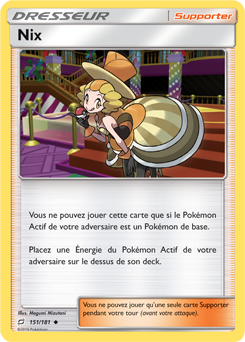 Carte Pokémon Nix 151/181 de la série Duo de Choc en vente au meilleur prix