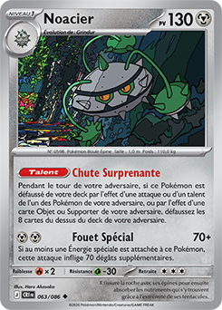 Carte Pokémon Noacier 63/86 de la série Chaos Ascendant en vente au meilleur prix