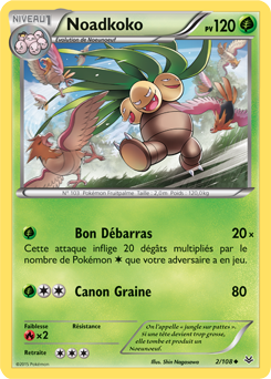 Carte Pokémon Noadkoko 2/108 de la série Ciel Rugissant en vente au meilleur prix