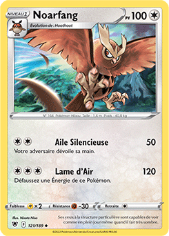 Carte Pokémon Peu commune Noarfang 121/189 de la série Astres Radieux