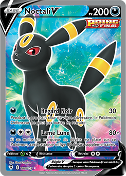 Carte Pokémon Noctali V 189/203 de la série Évolution Céleste en