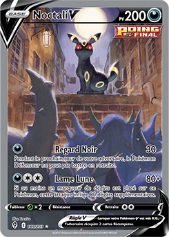 Carte Pokémon Noctali V 189/203 de la série Évolution Céleste en vente au meilleur prix