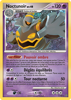 Carte Pokémon Noctunoir 1/100 de la série Tempête en vente au meilleur prix