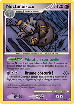 Carte Pokémon Noctunoir 17/100 de la série Tempête en vente au meilleur prix