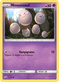 Carte Pokémon Noeunoeuf 73/236 de la série Harmonie des Esprits en vente au meilleur prix