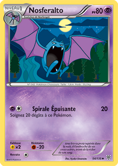 Carte Pokémon Nosferalto 54/135 de la série Tempête Plasma en vente au meilleur prix