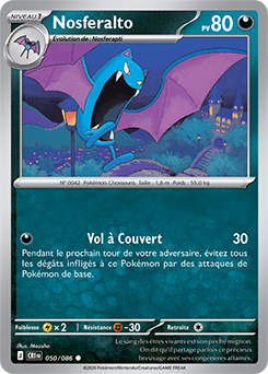 Carte Pokémon Nosferalto 50/86 de la série Chaos Ascendant en vente au meilleur prix