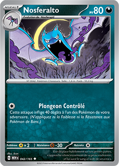 Carte Pokémon Nosferalto 42/165 de la série 151 en vente au meilleur prix