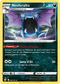 Carte Pokémon Nosferalto 90/163 de la série Styles de Combat en vente au meilleur prix