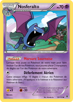 Carte Pokémon Nosferalto 32/119 de la série Vigueur Spectrale en vente au meilleur prix