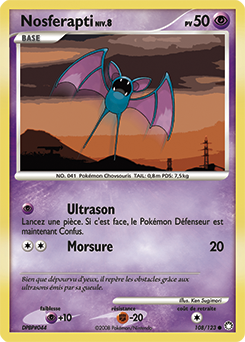 Carte Pokémon Nosferapti 108/123 de la série Trésors Mystérieux en vente au meilleur prix