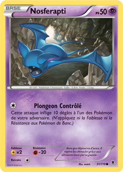 Carte Pokémon Nosferapti 31/119 de la série Vigueur Spectrale en vente au meilleur prix