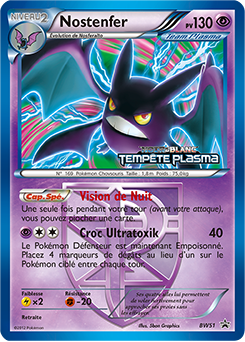Carte Pokémon Promo Nostenfer BW51 de la série Promos Noir & Blanc