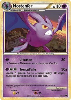 Carte Pokémon Rare Nostenfer 14/95 de la série Déchaînement