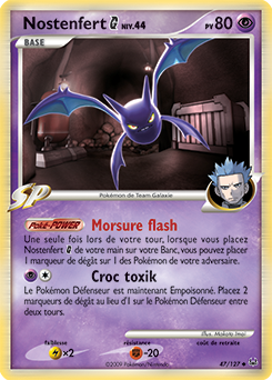 Carte Pokémon Nostenfert 47/127 de la série Platine en vente au meilleur prix